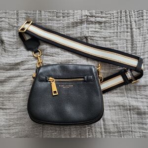 Marc Jacobs Gotham Small Nomad Crossbody – Black Pebbled Leather